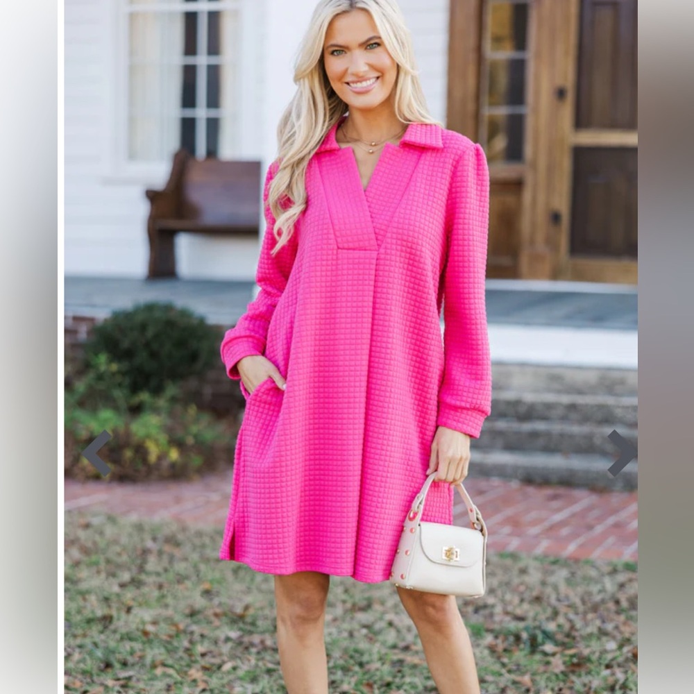 Shop the Mint Pink Textured Dress